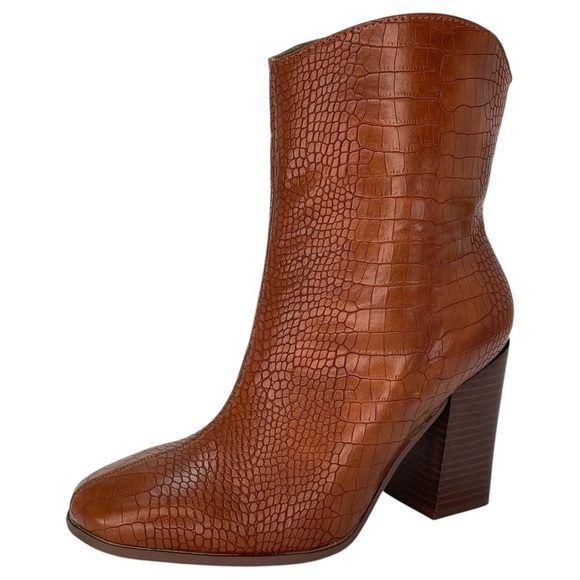 Journee Collection Brekinn Brown Heeled Womens Ankle Boots Size 8.5M - Picture 3 of 10